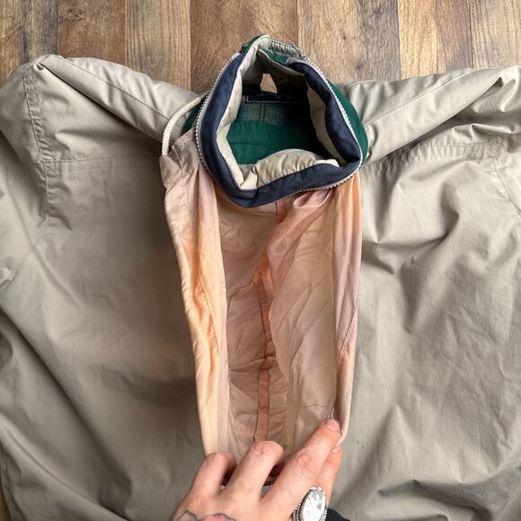 Vintage Members Only Bomber Jacket Men's Medium Beige Flannel Lined Hooded 6224 - Picture 12 of 16